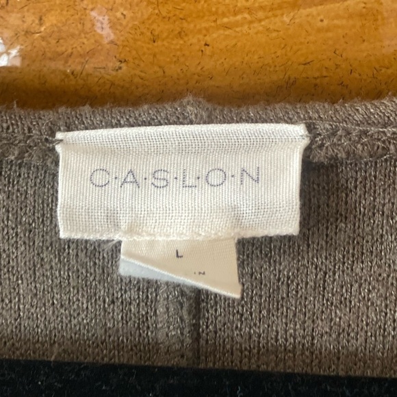 CASLON VNeck Oversized Flowy Midi Sweater Dress Long Green Chunky Goth Large - Picture 6 of 11